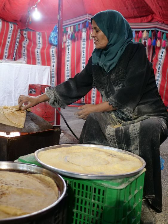 Shrak Making at Beit Al Ward - Travel Jordanian